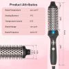 1.5 Inch Heated Brush Ceramic Curling Iron Volumizing Brush Heating Round Brush Travel Hair Curler Comb Professional Styling Round Brushes