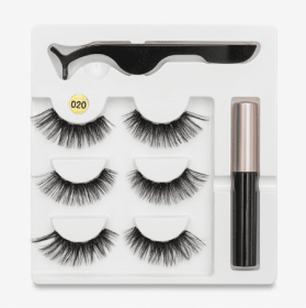 A Pair Of False Eyelashes With Magnets In Fashion (Option: 5PC 020 style)